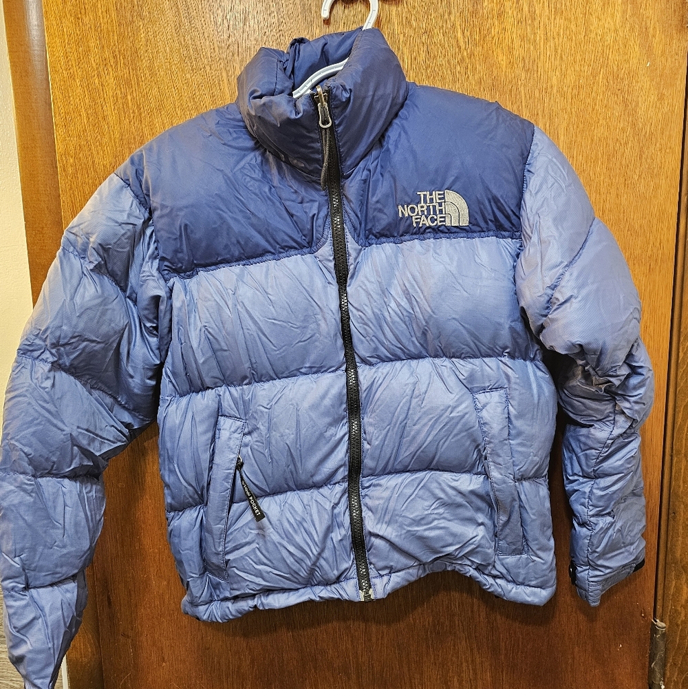 The North Face Two-Tone Blue Puffer Jacket